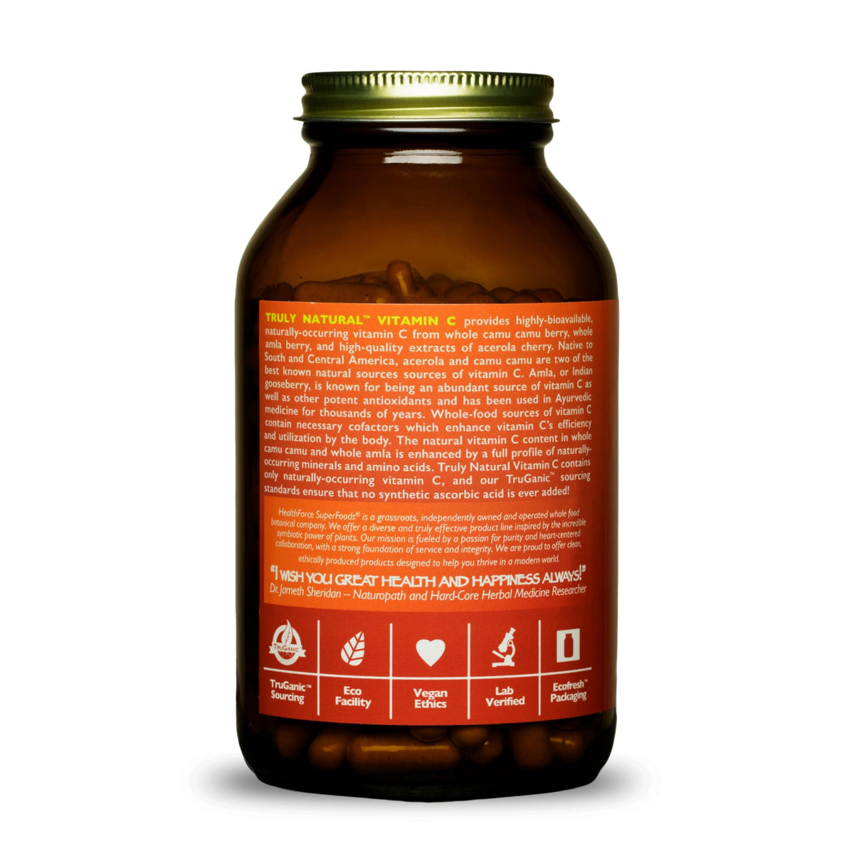 HEALTHFORCE SUPERFOODS Vitamin C Immune Support - 240 Vegan Capsules - image 3