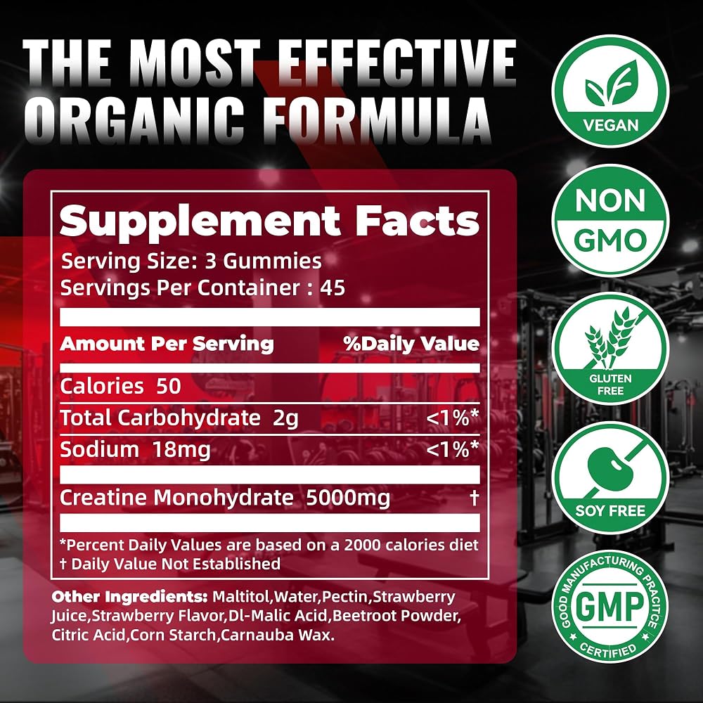 NUTRAGOGO Creatine Monohydrate Gummies
