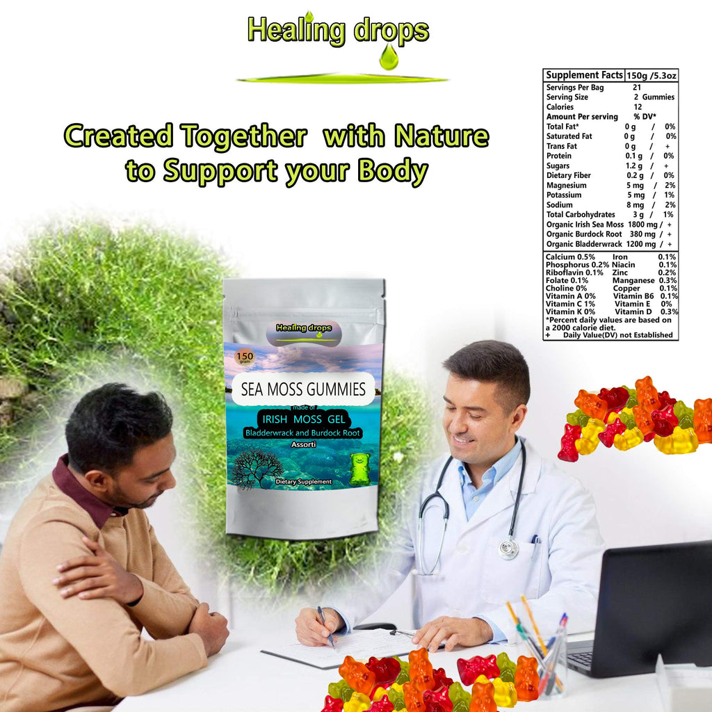 HEALING DROPS Irish Sea Moss Gummies