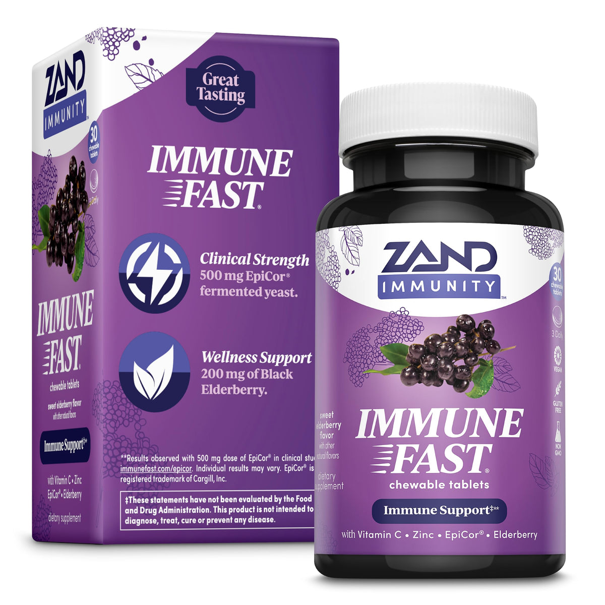 ZAND Immune Fast Elderberry Chews - 30 Tablets