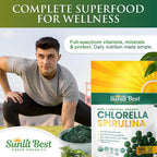 Sunlit Best Organic Chlorella Spirulina Tablets - 500 Count - image 6