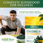 Sunlit Best Organic Chlorella Spirulina Tablets - 500 Count - image 6
