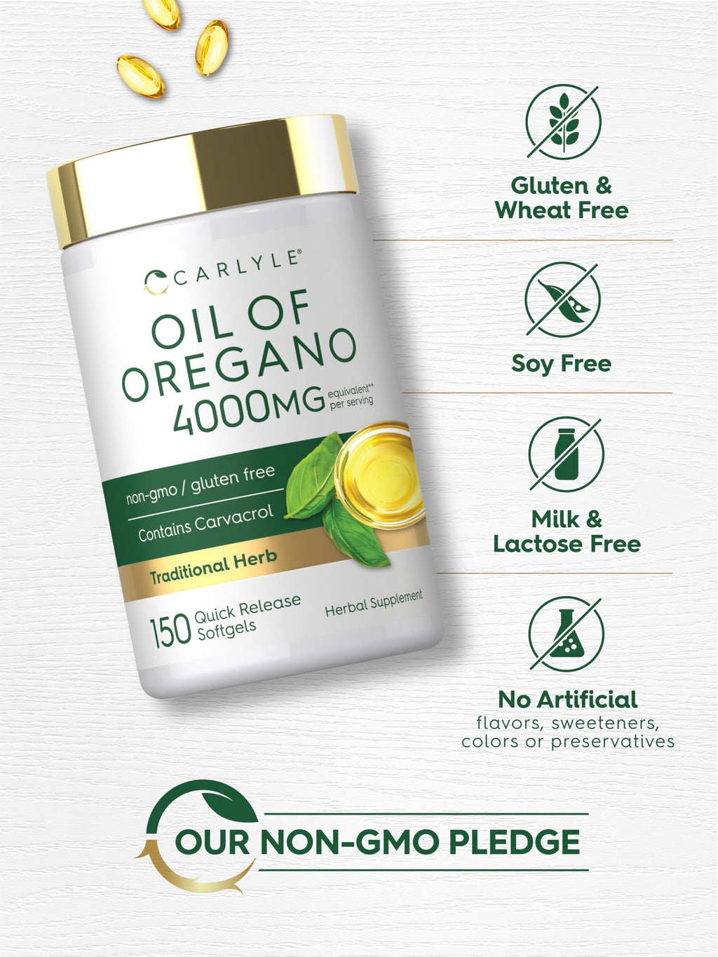 Carlyle Oregano Oil Supplement - 150 Softgels - image 5