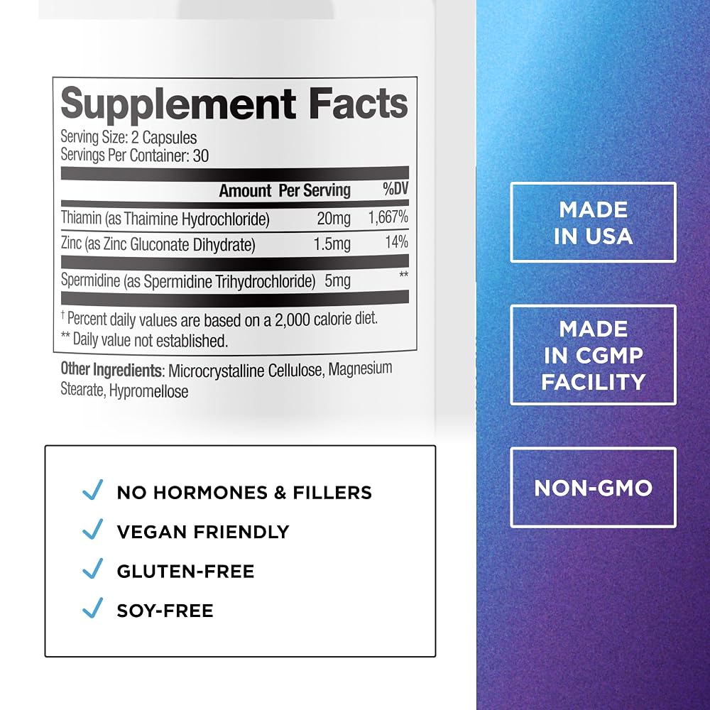 Dr. Emil Aging & Longevity Spermidine 5mg - 60 Capsules - image 2
