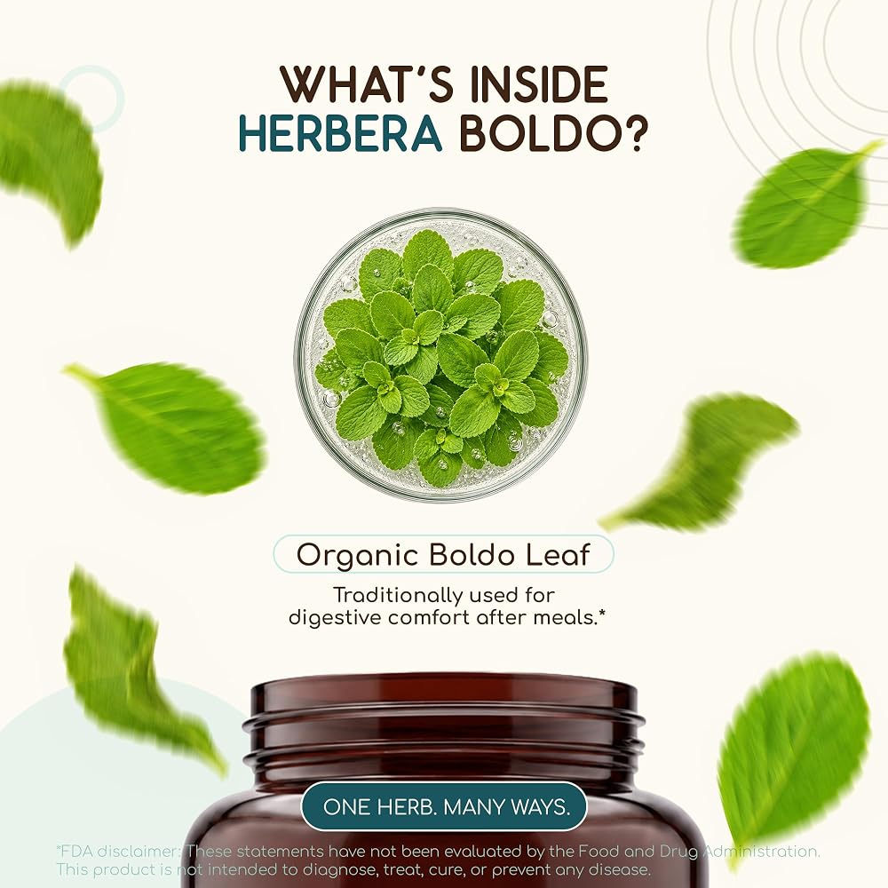 HerbEra Boldo USDA Organic Capsules