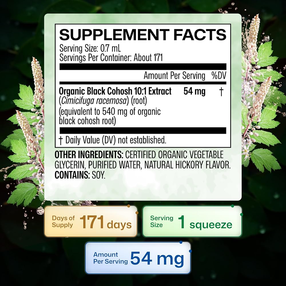 BIO KRAUTER Black Cohosh for Perimenopause & Menopause Support - 4 Fl Oz - image 5