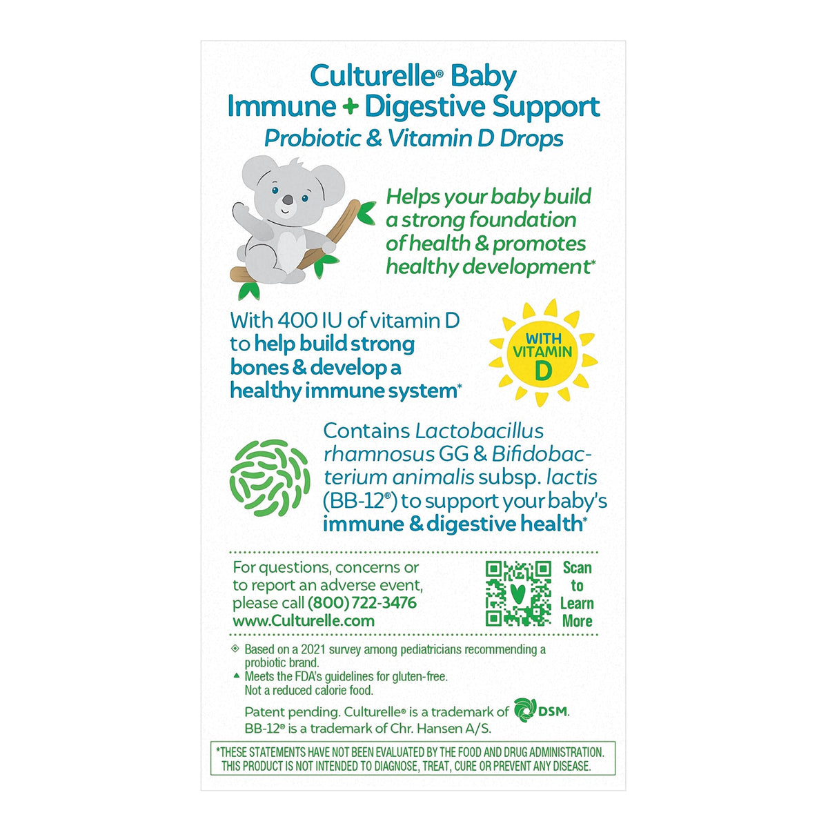 Culturelle Baby Probiotic Drops + Vitamin D - 9ml - image 2