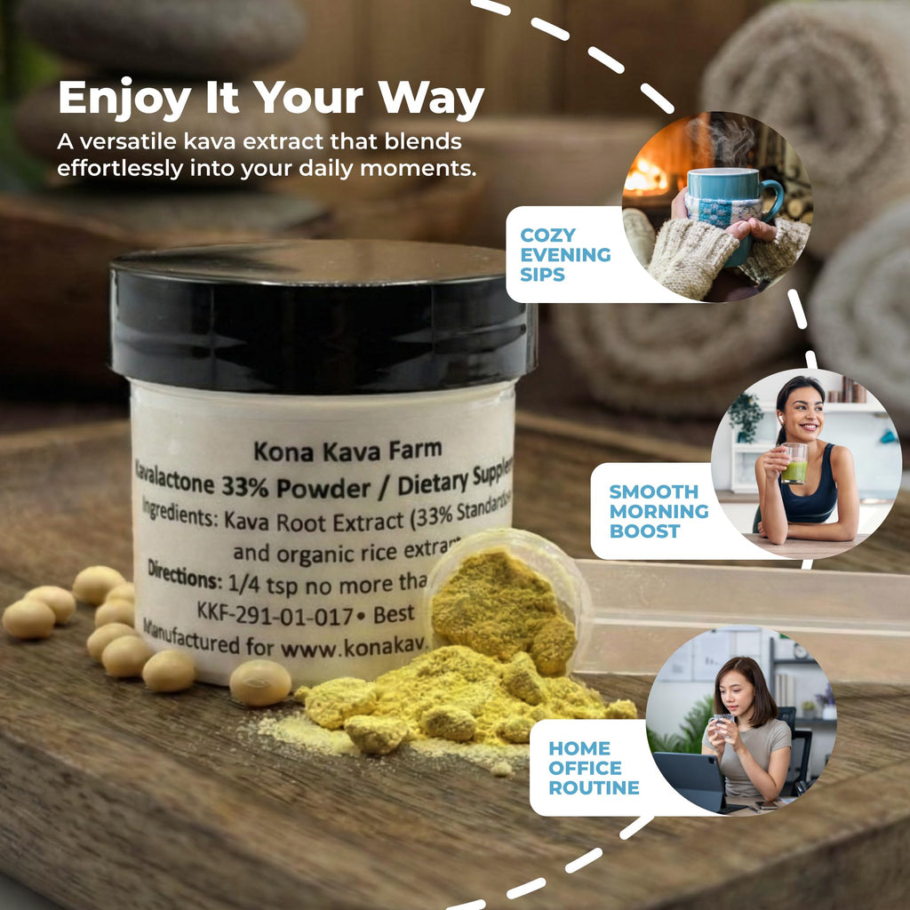 Kona Kava Farm 33% Kavalactone Extract Powder - 0.5 oz - image 6