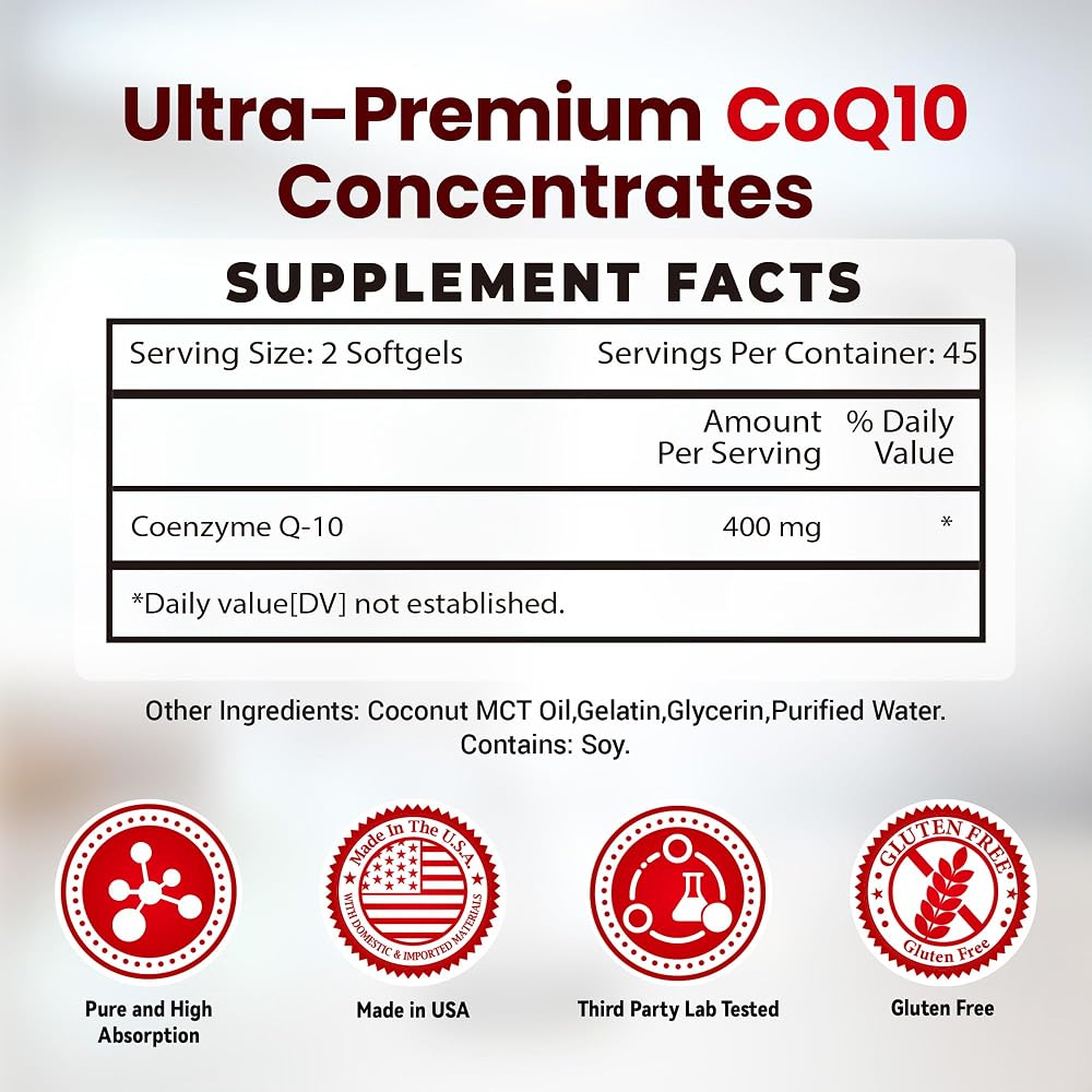 VANI Ultra CoQ10 400mg Heart Health - 90 Softgels - image 2