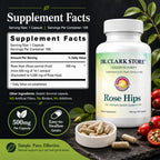 Dr Clark Rose Hips Supplement 500 MG - 100 Capsules - image 9