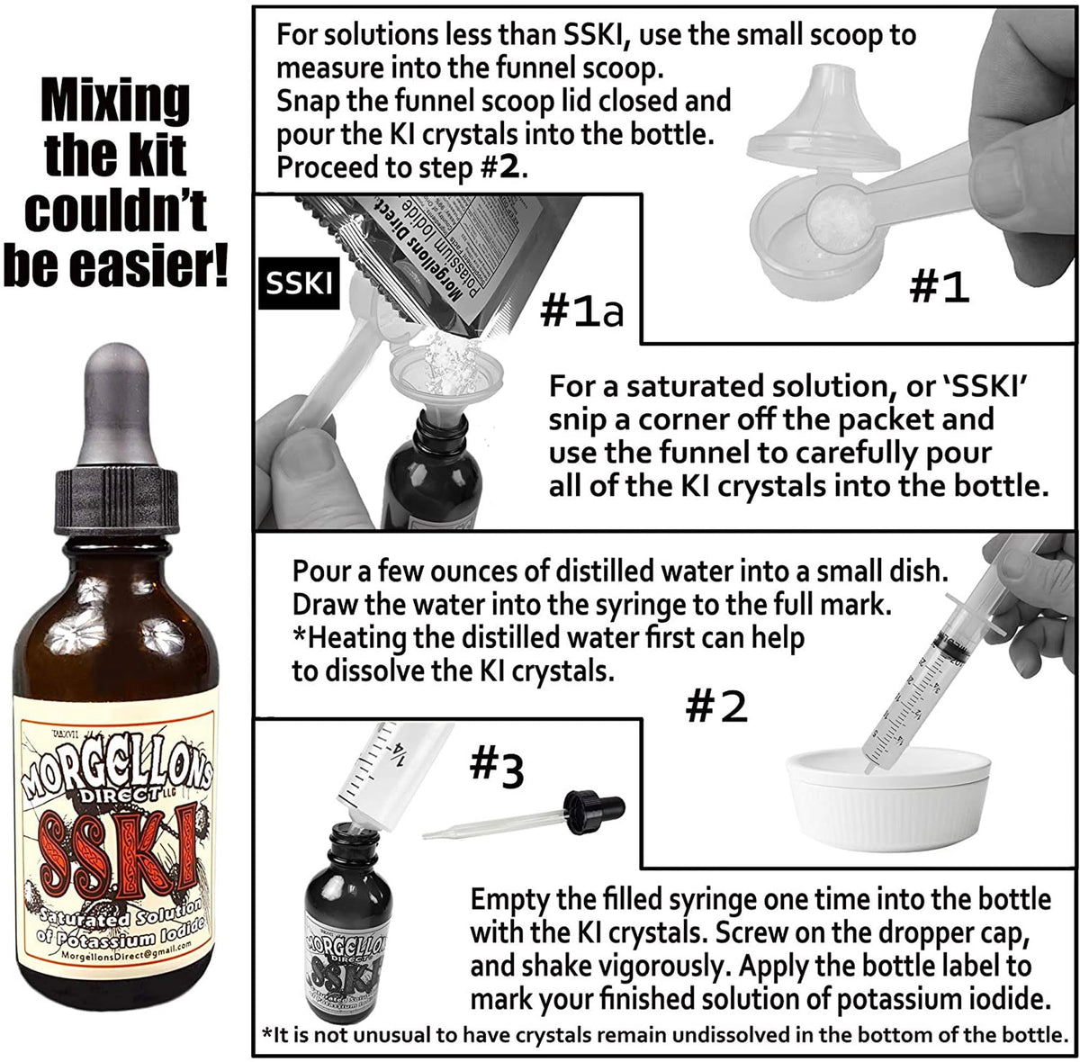 Morgellons Direct SSKI Iodine Potassium Iodide Mixing Kit - 1 Count - image 2