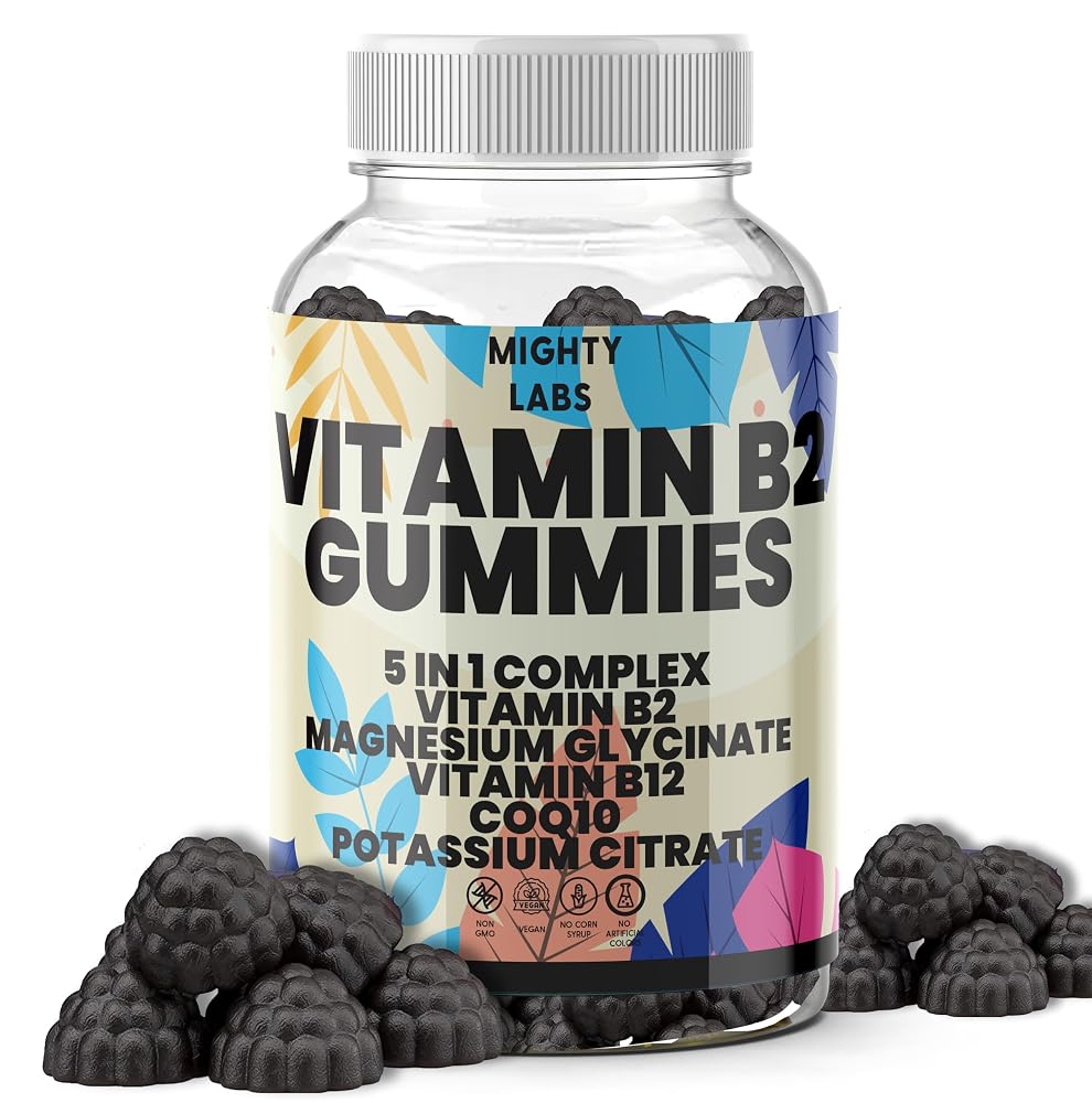 NutraPerfecto Vitamin B2 Gummies with CoQ10 & Magnesium - 60 Count