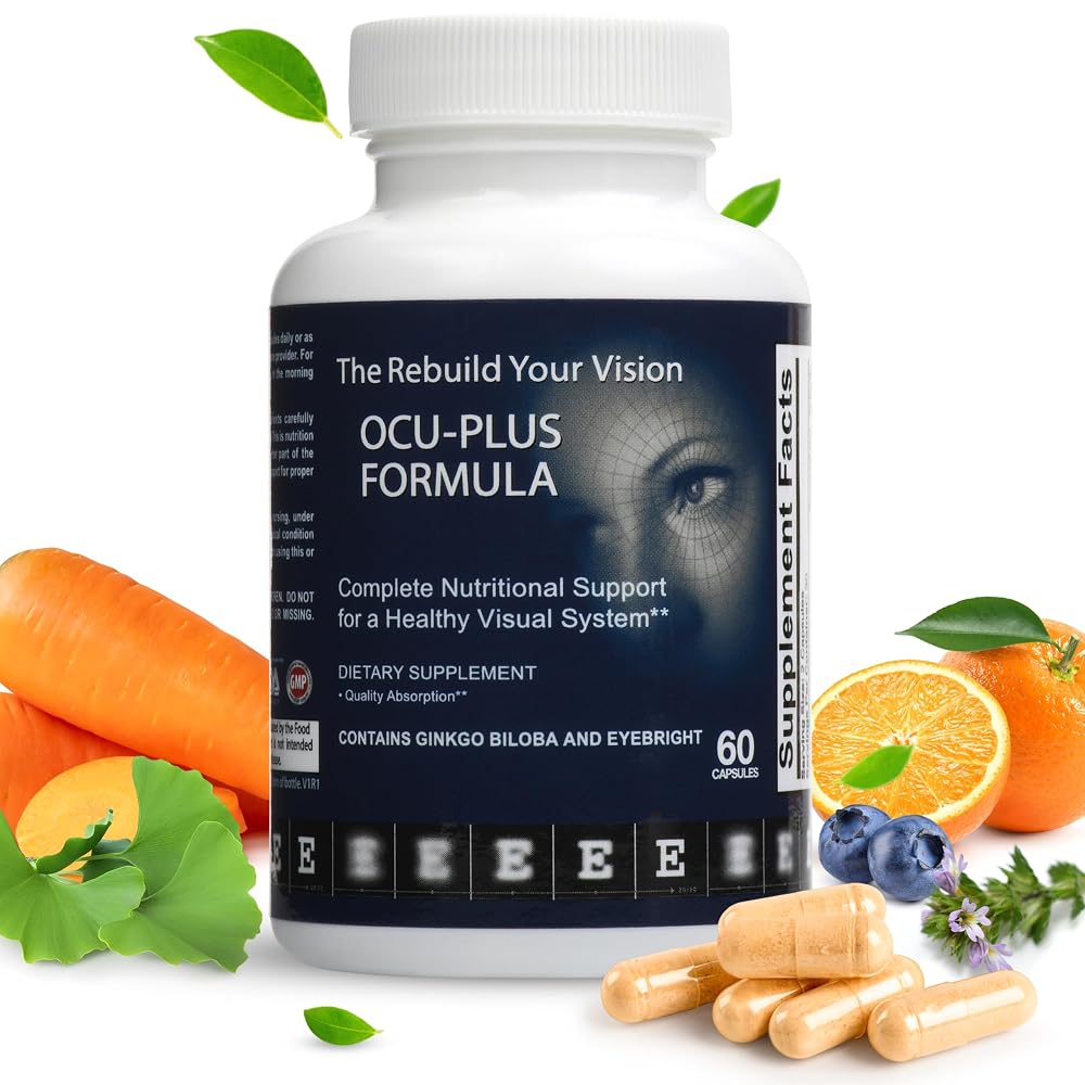 Rebuild Your Vision Ocu-Plus Eye Vitamins with Lutein - 60 Capsules