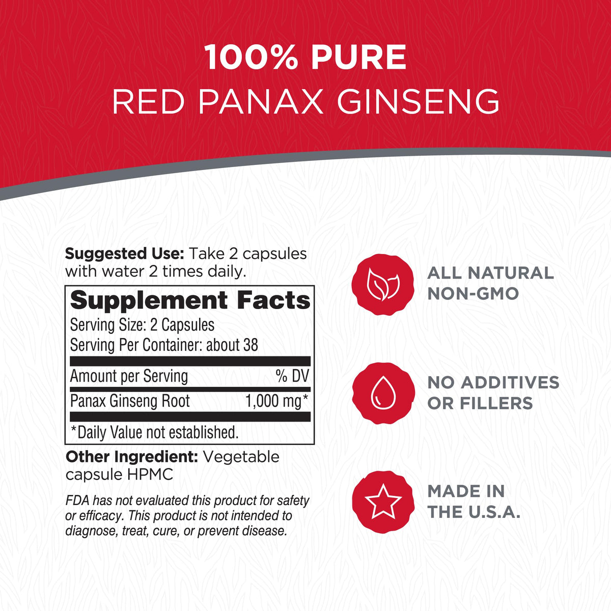 Dairyland Management LLC Panax Ginseng Capsules