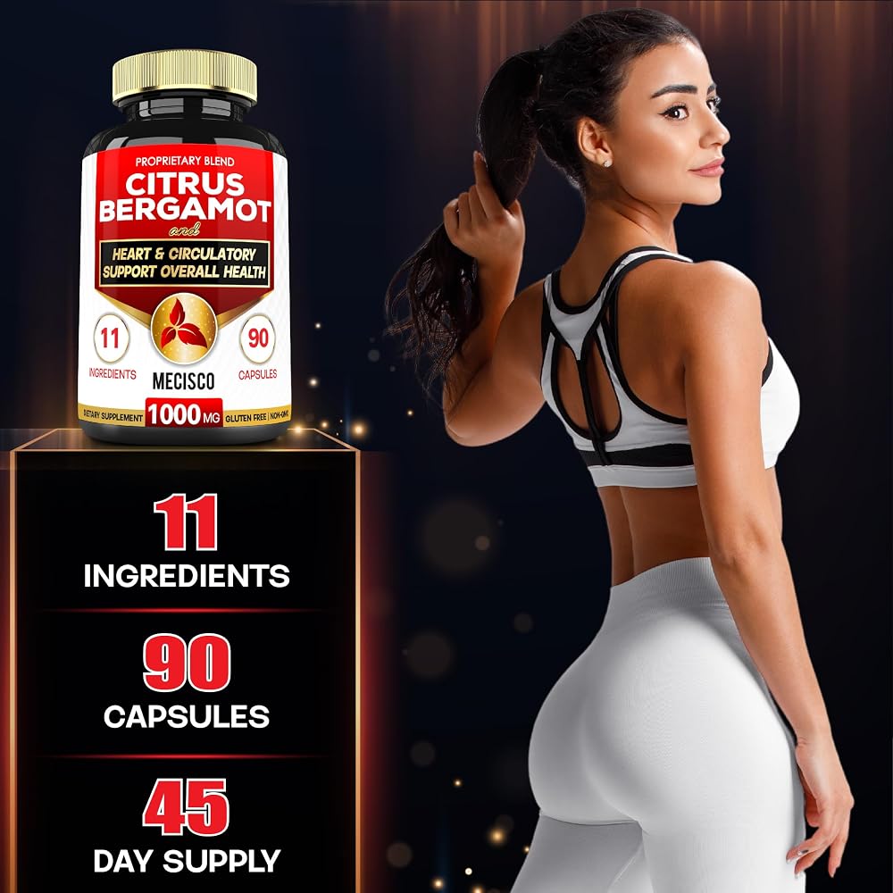 Mecisco Citrus Bergamot 1000mg Heart Health Support - 90 Capsules - image 5