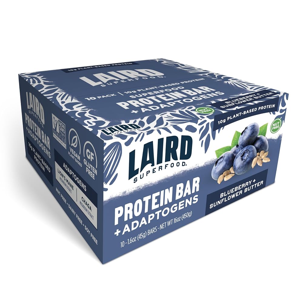 Laird Superfood Functional Protein Bars with Adaptogens