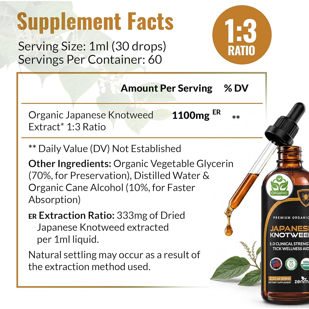 Zenmen Japanese Knotweed Premium USDA Organic 3rd Party Tested