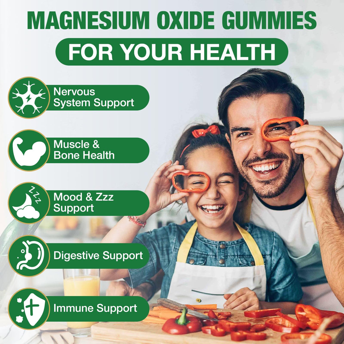 Haohan Magnesium Oxide Gummies 500mg - 120 Gummies - image 3