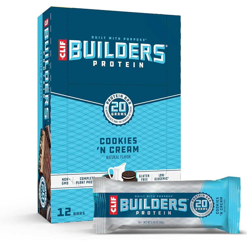 Clif Builders Protein Bars Bundle - 20g Plant Protein - 12 Count - image 2