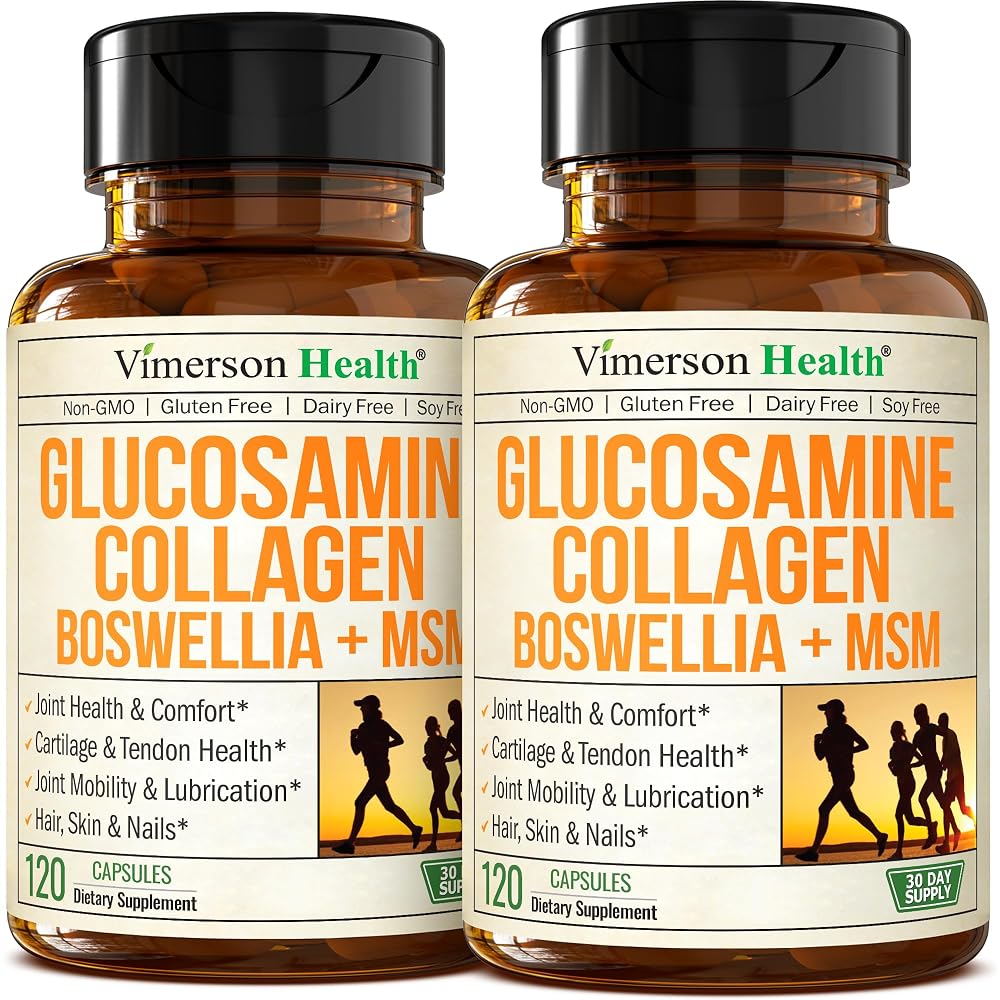 Vimerson Health Glucosamine Collagen Joint Supplement - 240 Capsules