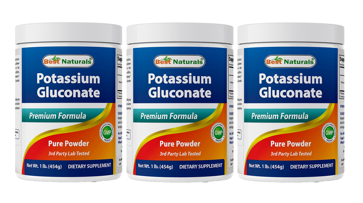 Best Naturals Potassium Gluconate Powder - 16 Ounce