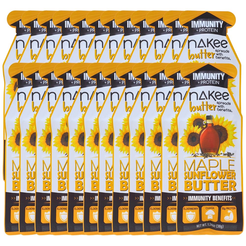 Nakee Butter Immunity Maple Sunflower Seed Butter Starters