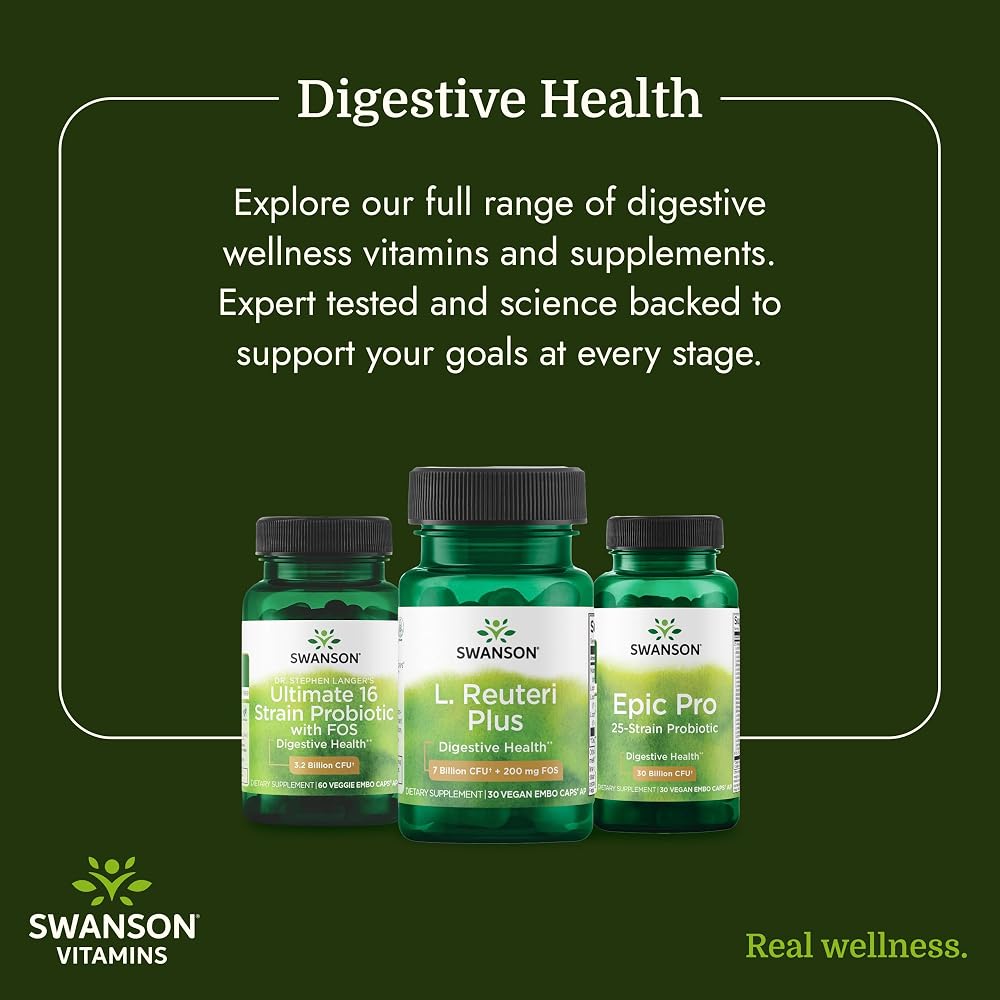 Swanson L. Reuteri Probiotic with Prebiotic for Gut Health - image 8