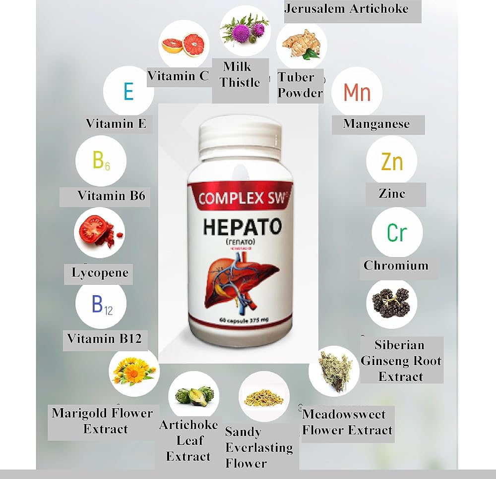 Generic Liver Cleanse Detox & Repair Herbal Support Complex - 60 Capsules - image 4