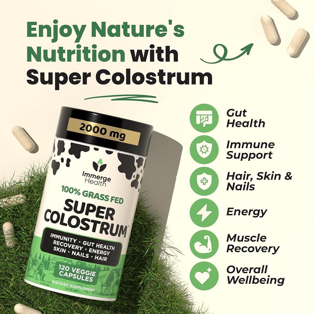 ImmergeHealth.com Super MOO Grass Fed Bovine Colostrum Powder
