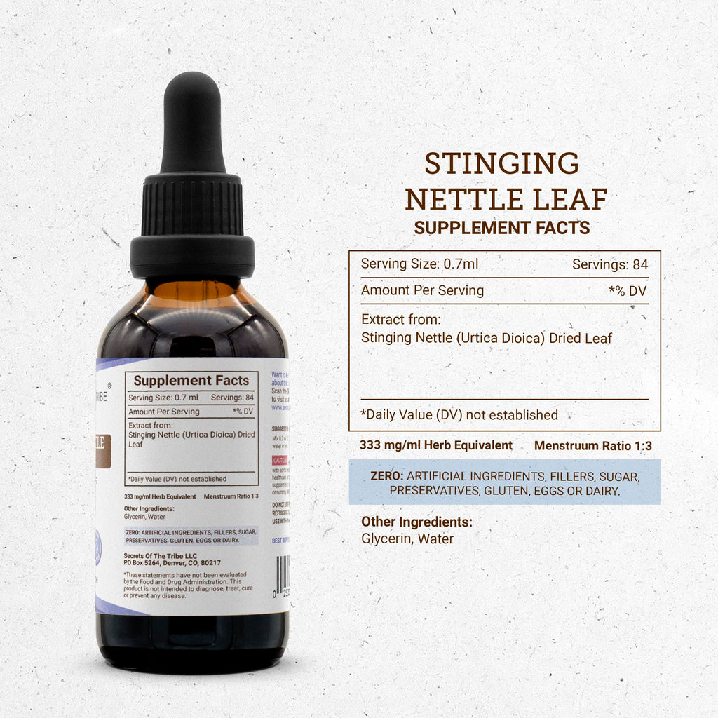 Secrets of the Tribe Stinging Nettle Leaf Tincture Alcohol-Free