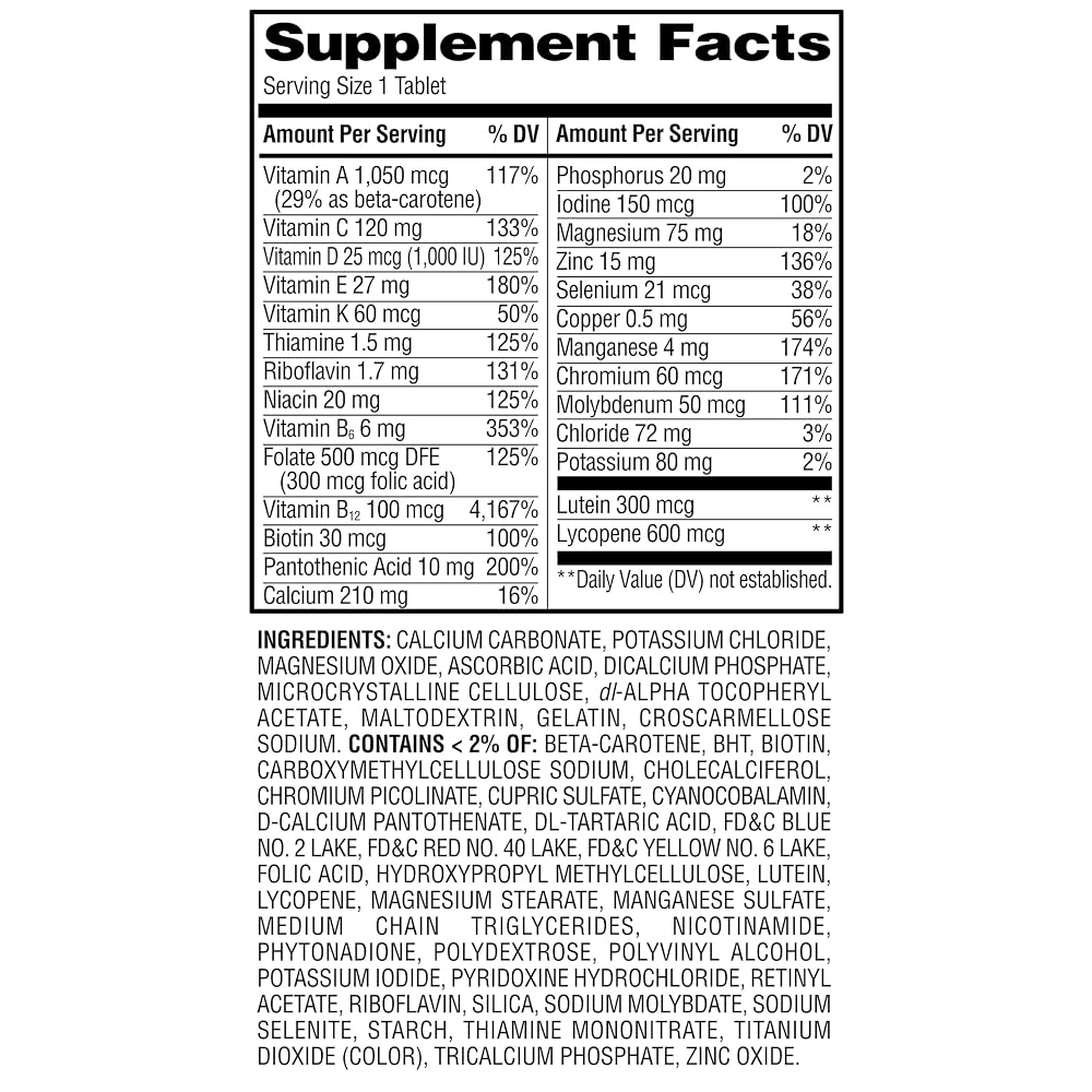 Create and Bundle Multivitamin for Men 50+ - 200 Tablets - image 6