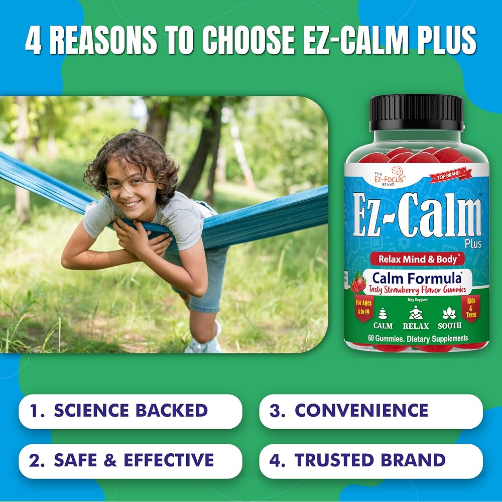 Ez-Focus Ashwagandha Gummies for Sleep & Focus - 60 Vegan Chews - image 7