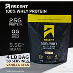 Ascent Whey Protein Powder - Post Workout Whey Protein Isolate