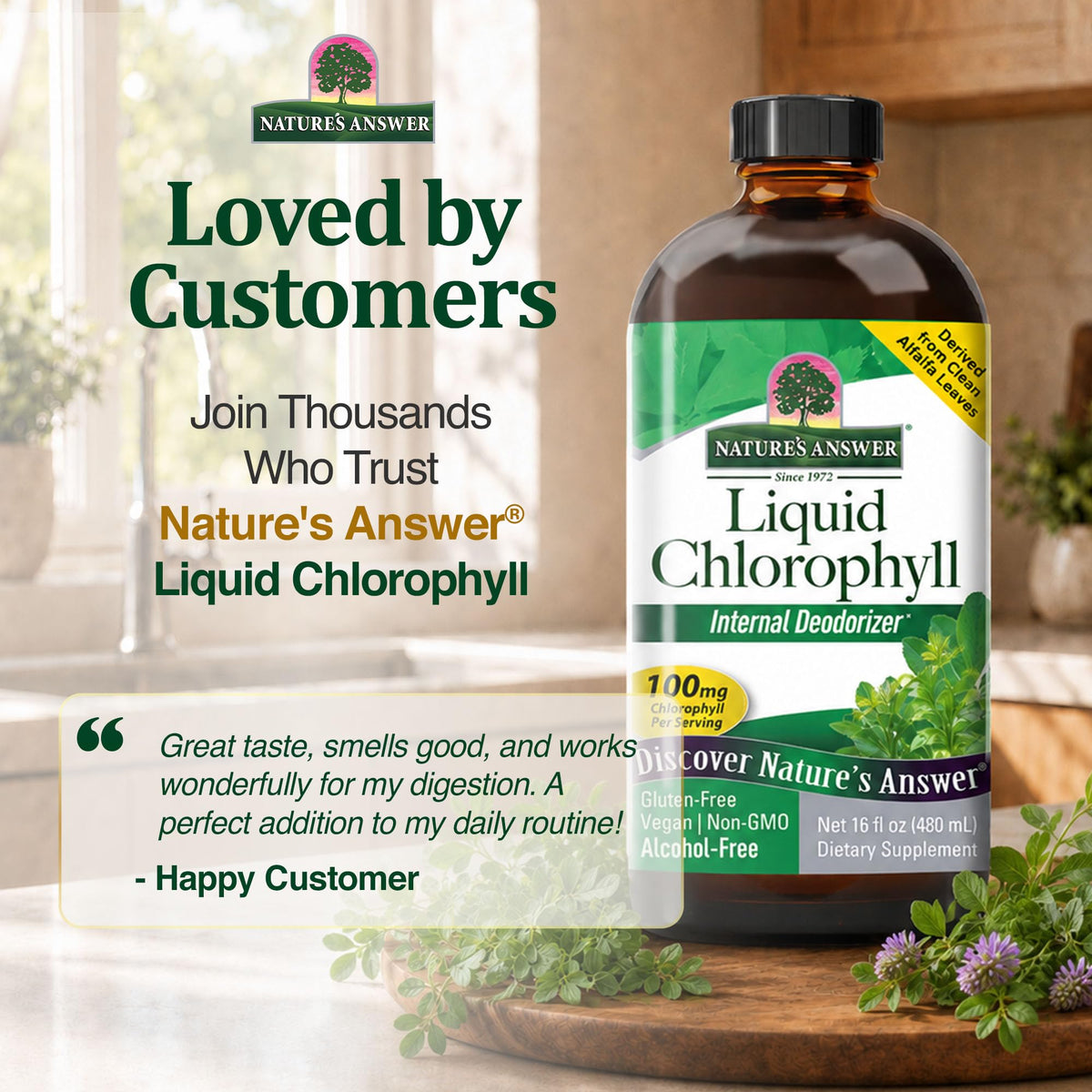 Nature's Answer Liquid Chlorophyll 100 mg - 16 fl oz - image 8