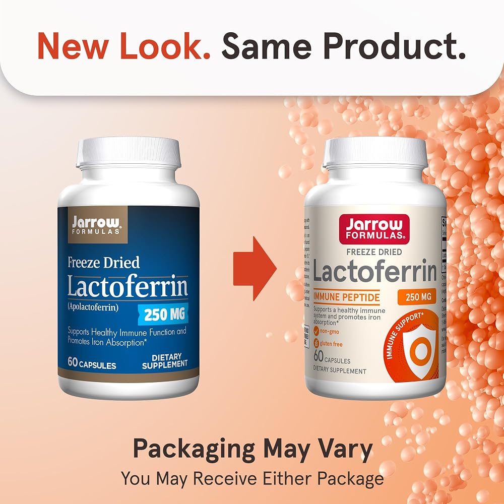 Jarrow Formulas Lactoferrin 250 mg Immune Support - 60 Capsules - image 2