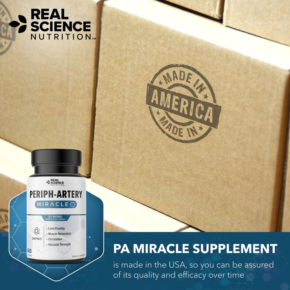 Real Science Nutrition Periph-Artery Vascular Supplement - 60 Capsules - image 8
