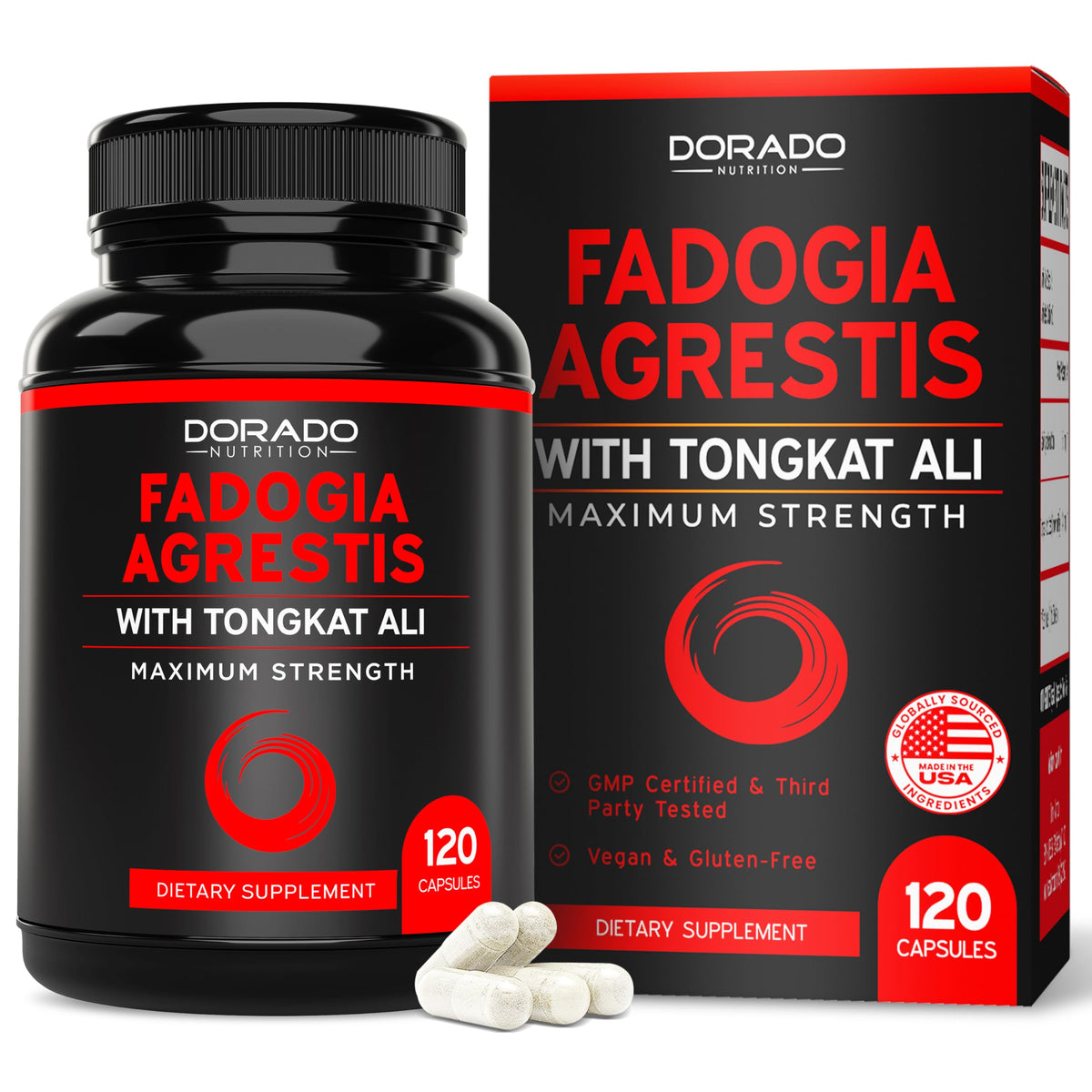 Dorado Nutrition Fadogia Agrestis & Tongkat Ali - 120 Capsules