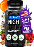 Stripfast5000 Night Bullets Stim-Free Nighttime Fat Burner - 60 Capsules