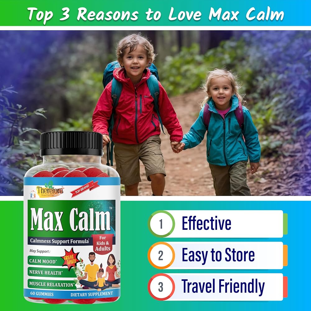 Therefore Max Calm Magnesium Citrate Gummies - 60 Count - image 4