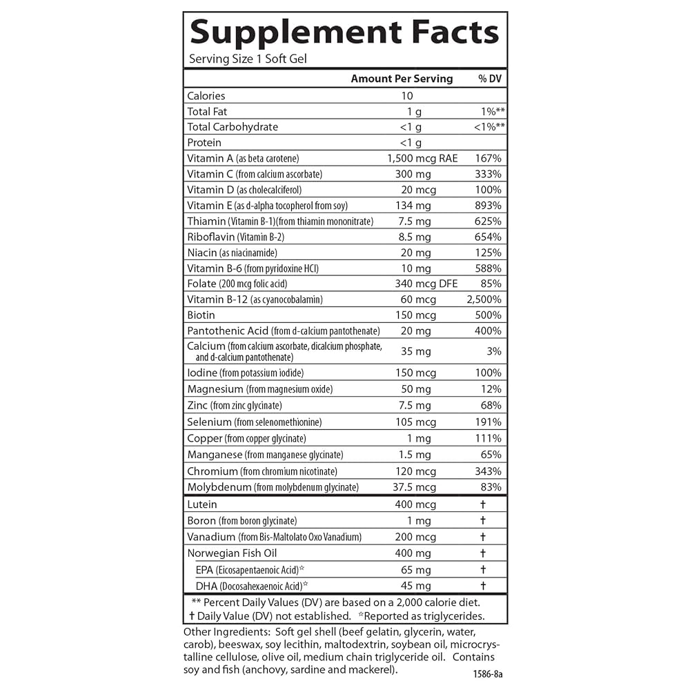 Carlson Multi + Omega-3 Multivitamin with EPA and DHA - 120 Softgels - image 4
