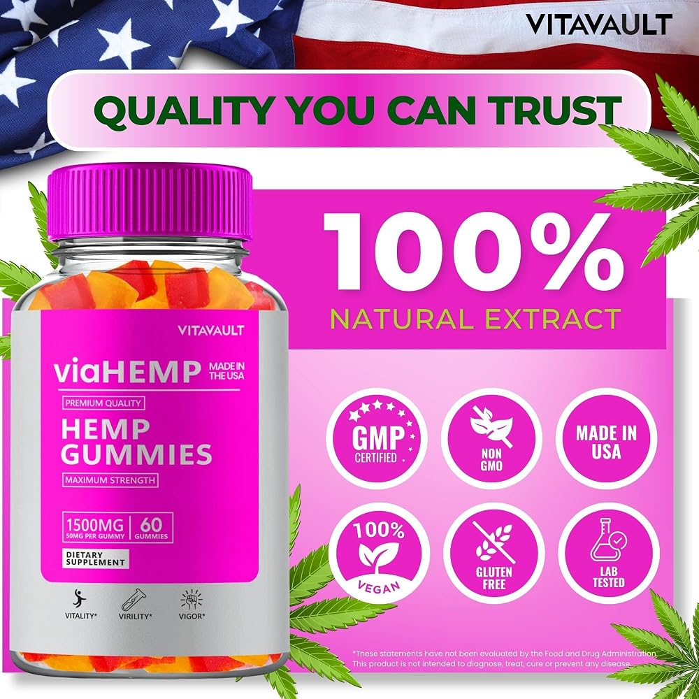 Vitavault Via Hemp Gummies Advanced Formula - 180 Count - image 5