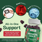YUM-V'S Prenatal Gummies for Women with Folic Acid & Iron - 60 Count - image 5