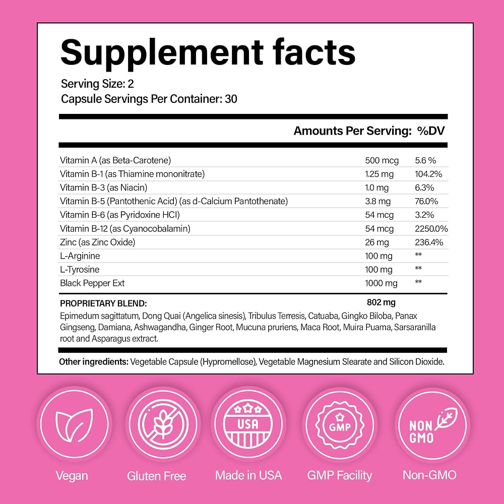 Pretty Privates Libido Booster for Women - 60 Capsules - image 8