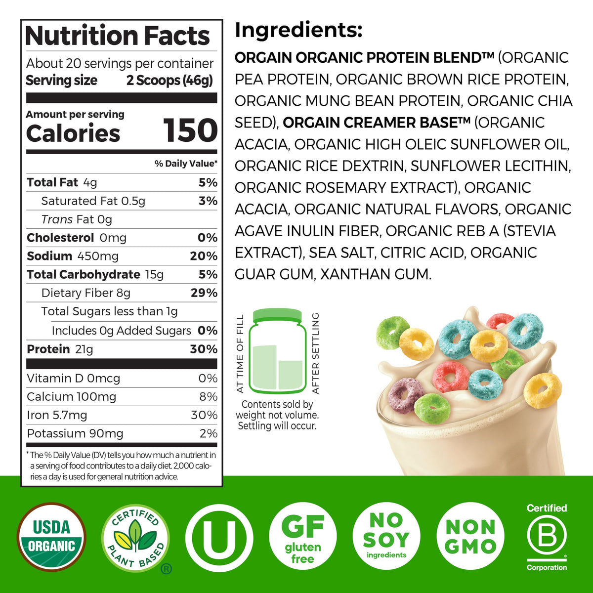 Orgain Organic Vegan Protein Powder