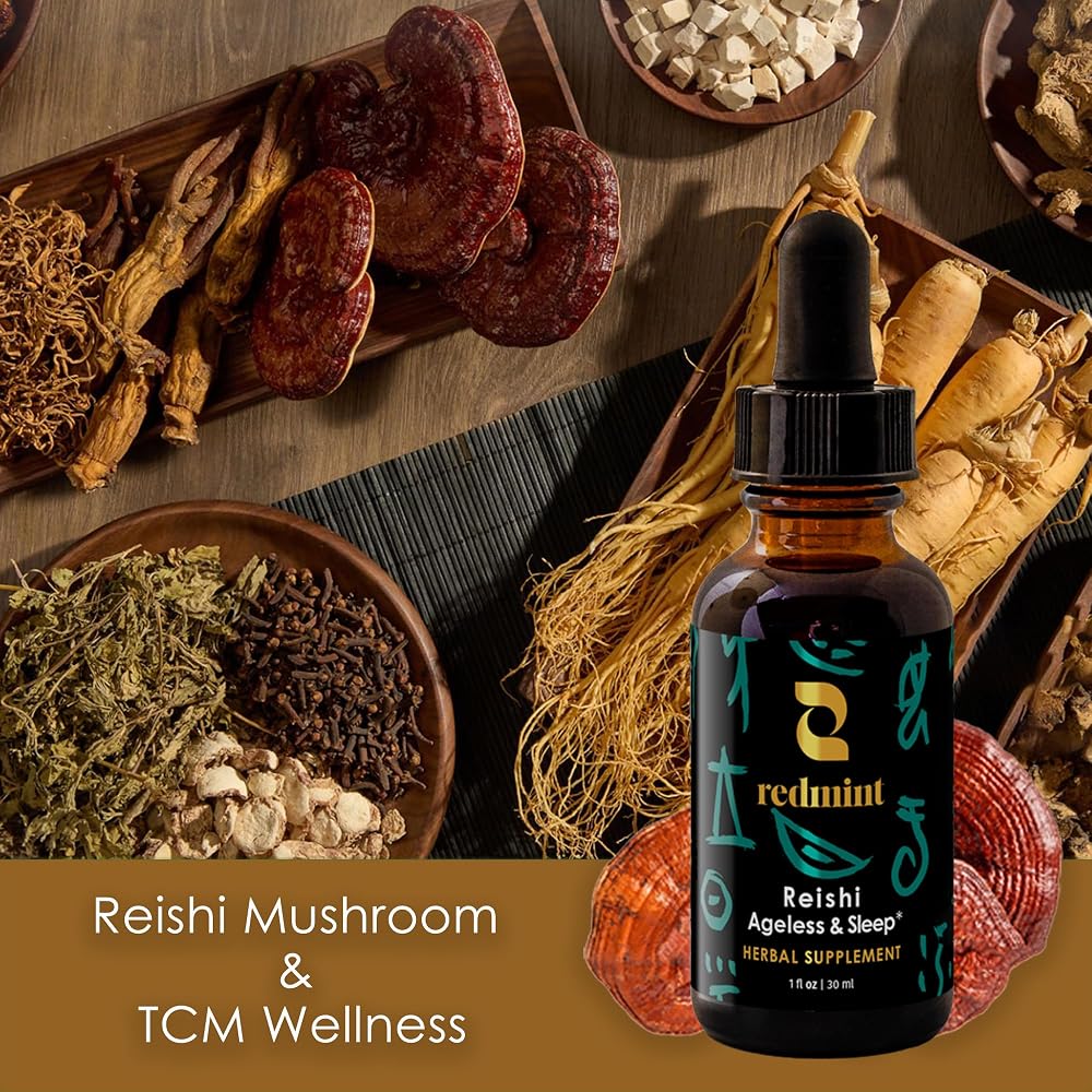 Redmint Ageless & Sleep Reishi Mushroom Tincture - 1 Fl Oz - image 5