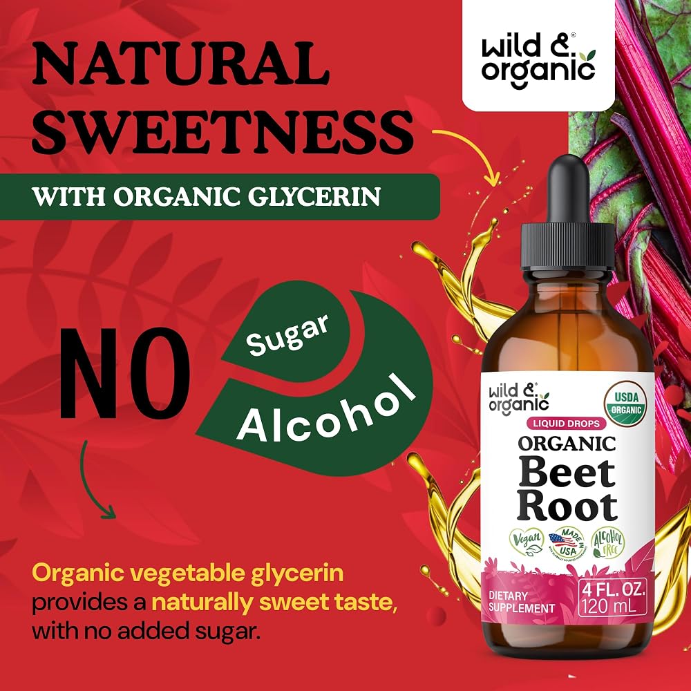 Wild & Organic Beet Root Extract Drops Energy Support - 4 fl oz - image 6