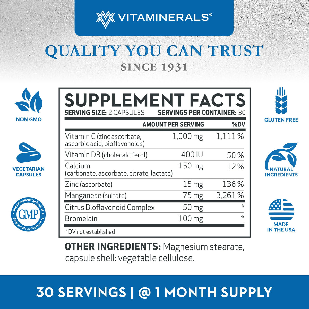 Vitaminerals 117 Distex Spinal Disc Support - 60 Vegetarian Capsules - image 2