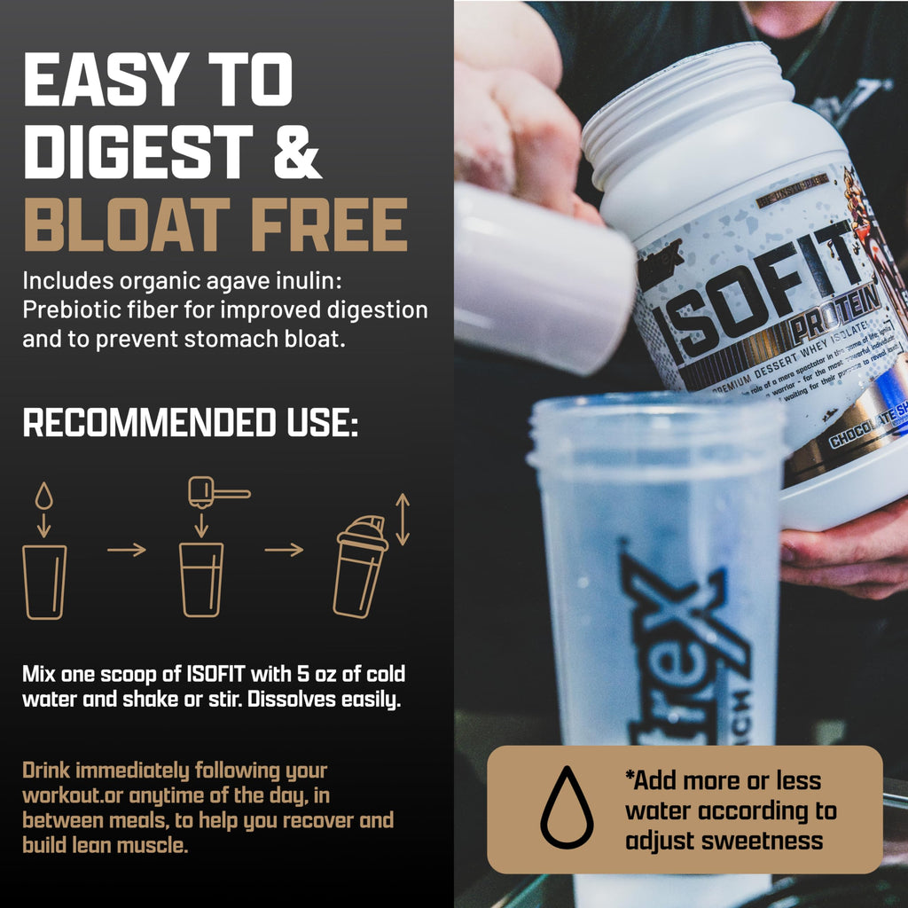 Nutrex Research IsoFit Whey Protein Powder Instantized 100% Whey