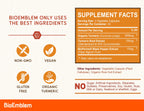 BioEmblem Turmeric Curcumin Supplement with BioPerine