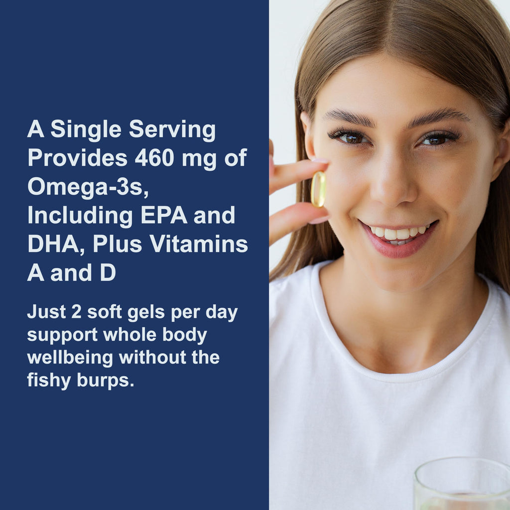 Carlson Cod Liver Oil Gems Omega-3 460 mg - 150 Softgels - image 4